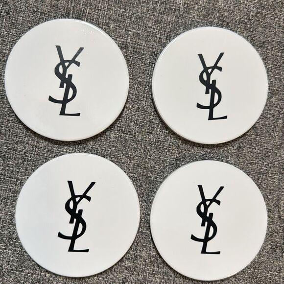 YSL White Coasters Set - Picture 2 of 5
